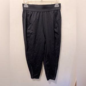 Sweaty Betty pull on‎ track pants black reflective sz XS